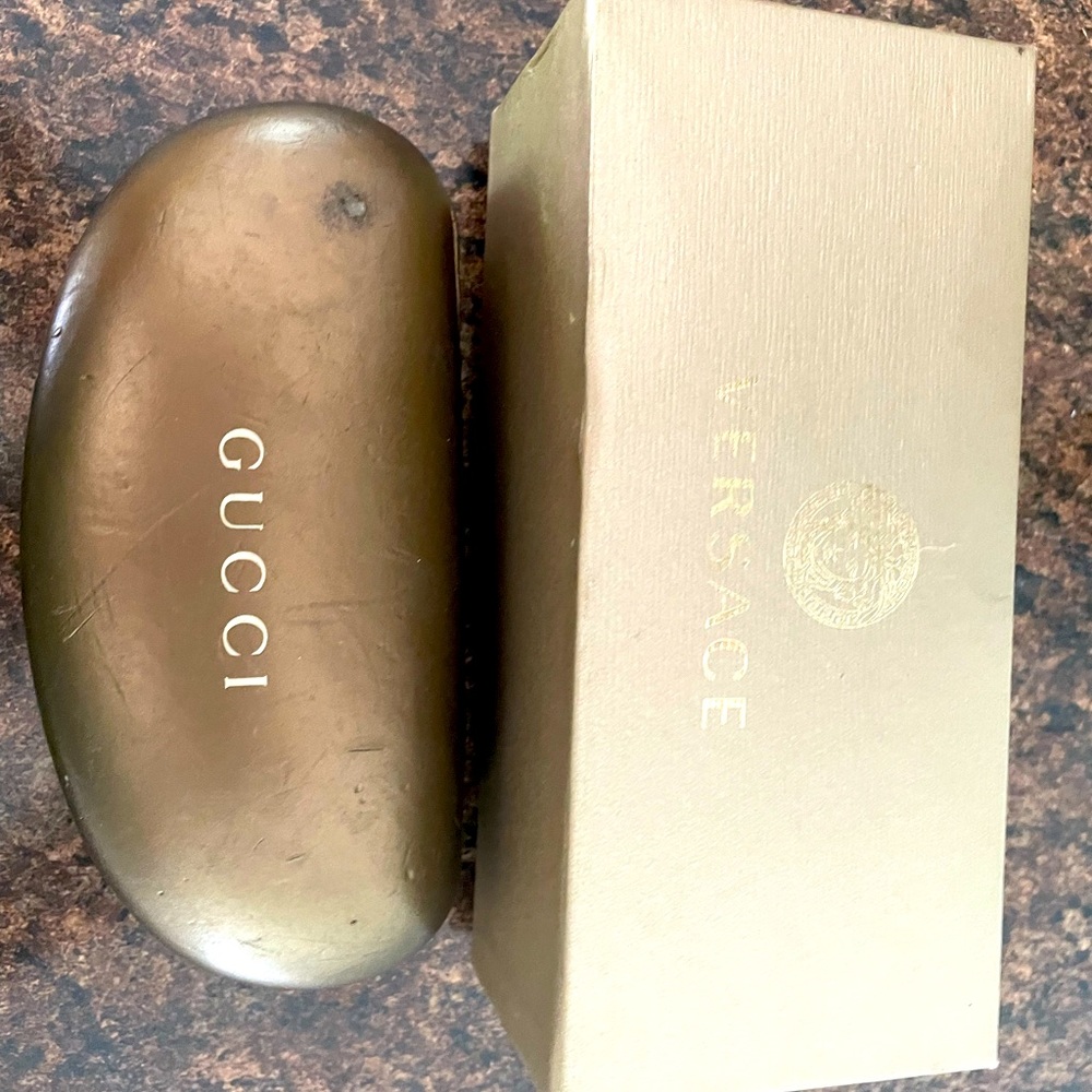 Gucci and Versace sunglasses empty boxes